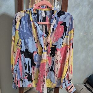 Truth Multicolor Abstract Women's Blouse